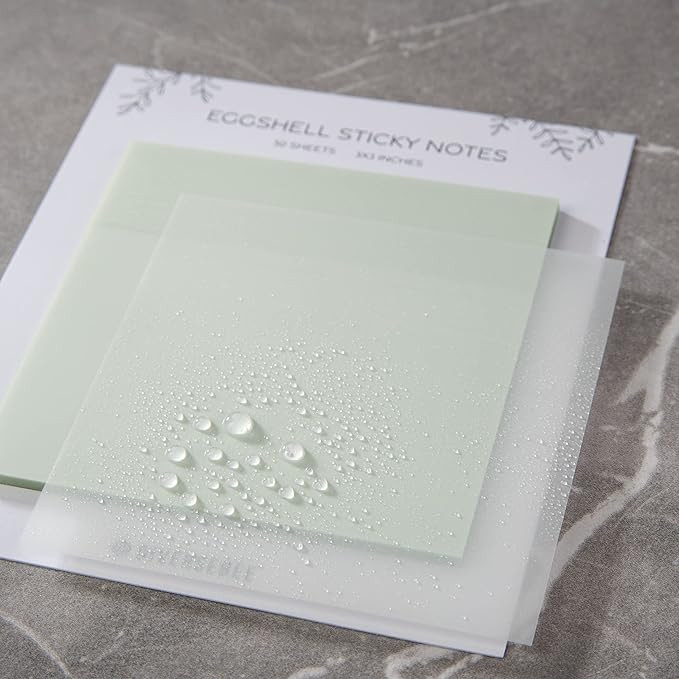 DiverseBee 50 Sheets Pastel Transparent Sticky Notes, 3x3” Clear Sticky Tabs, Translucent Page ... | Amazon (US)