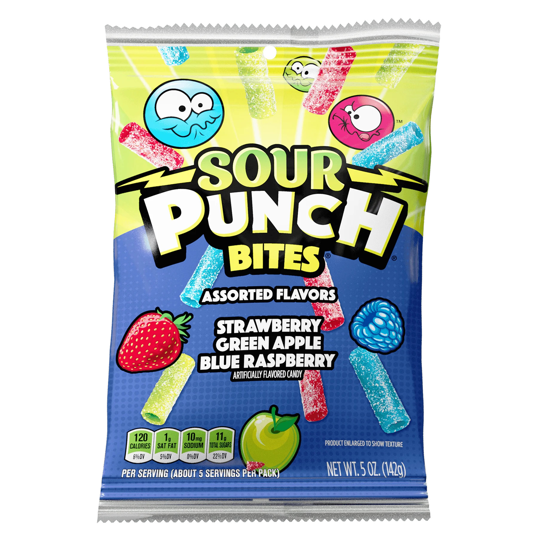 Sour Punch Bites Assorted Flavors Candy, 5oz Bag | Walmart (US)