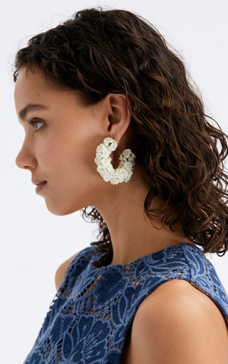 Baby Flower Hoop Earrings | Moda Operandi (Global)