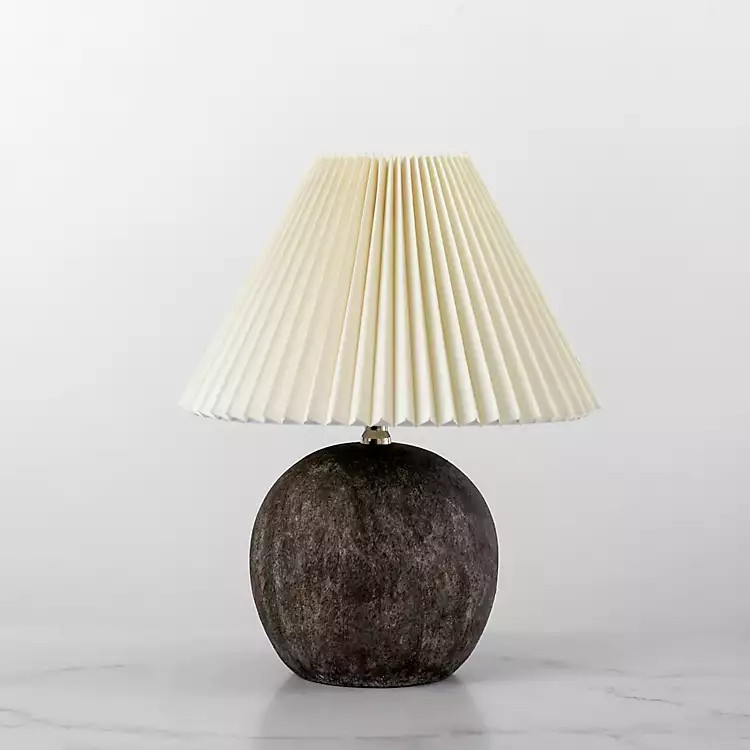 Rowan Round Pleated Table Lamp | Kirkland's Home