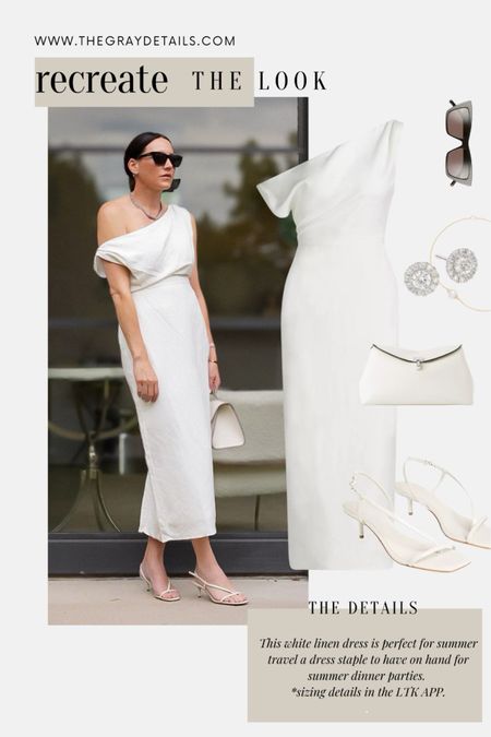 This white dress is the perfect summer dress for dinner parties and vacation outfits. 

The perfect classic summer staples to create a quiet luxury outfit for your summer vacation or European outfit

Italy vacation
Italy outfit 
Paris outfit
Paris vacation 
Summer dress 
Saks outfit 
Classy outfit 
Elegant outfit
Old money outfit 

#LTKTravel #LTKParties #LTKOver40