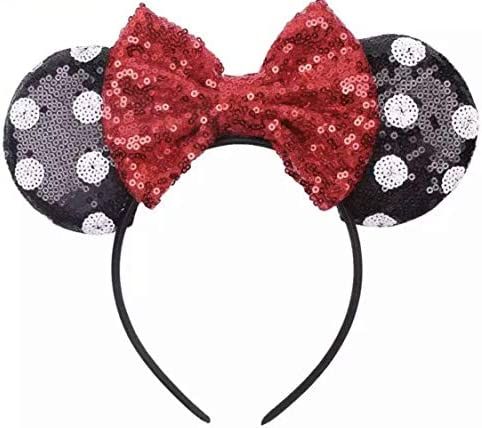 CLGIFT Polka Dot Minnie Ears,Pick your color, Iridescent Minnie Ears, Silver gold blue minnie ears,  | Amazon (US)