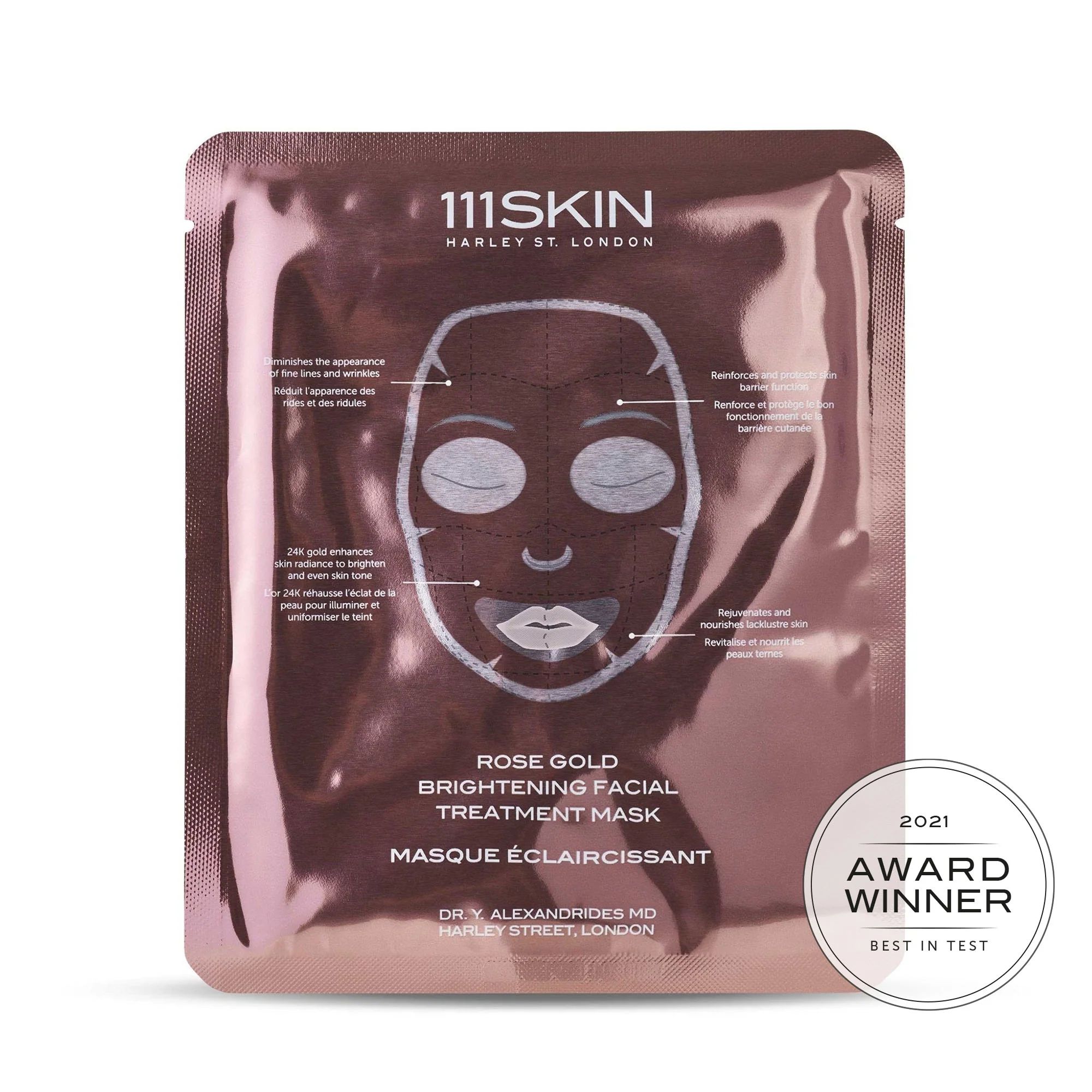 Rose Gold Brightening Facial Treatment Mask | 111Skin US