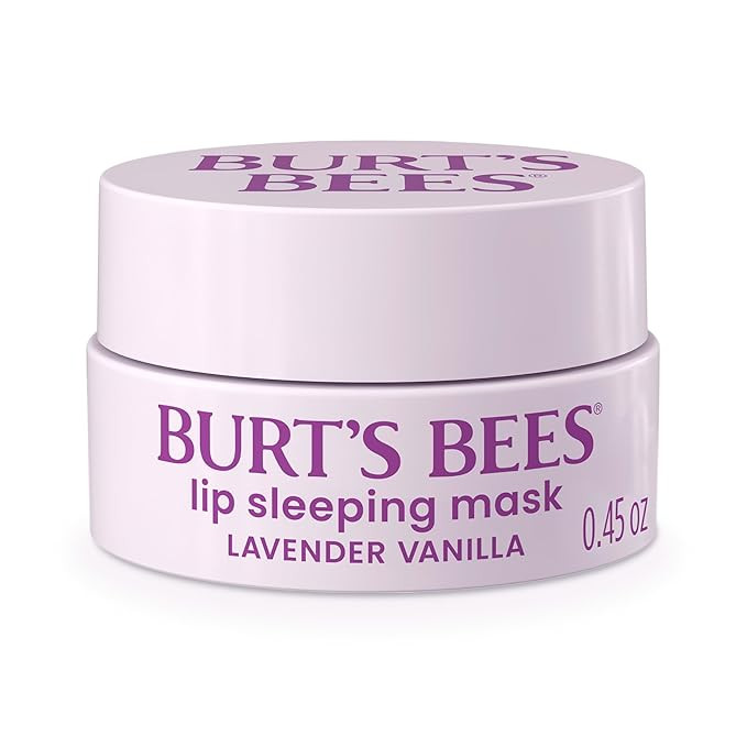 Burt’s Bees Stocking Stuffers, Lavender Vanilla Lip Sleeping Mask, With Hyaluronic Acid and Squ... | Amazon (US)
