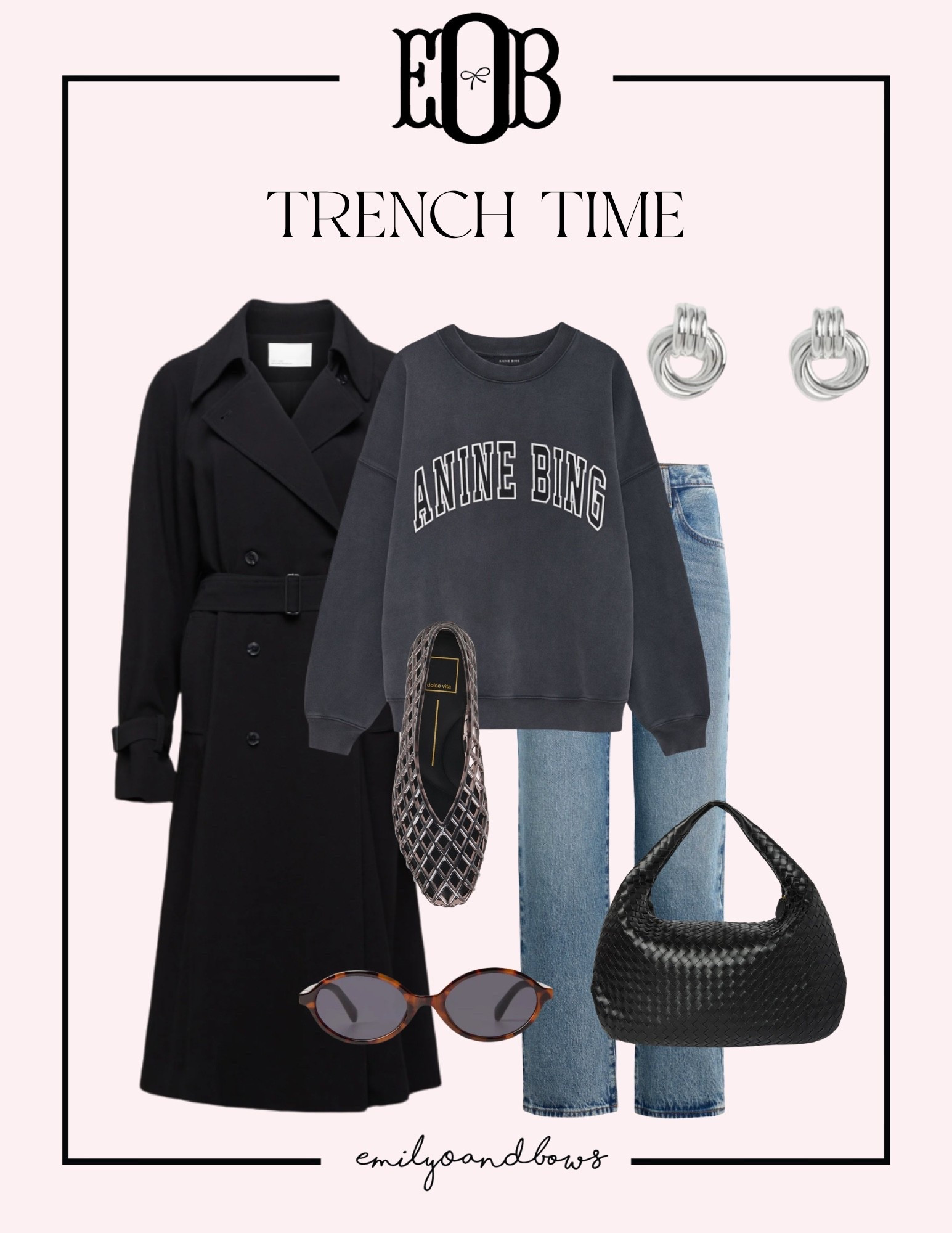 Trench time! A great casual but chic look for spring time! 