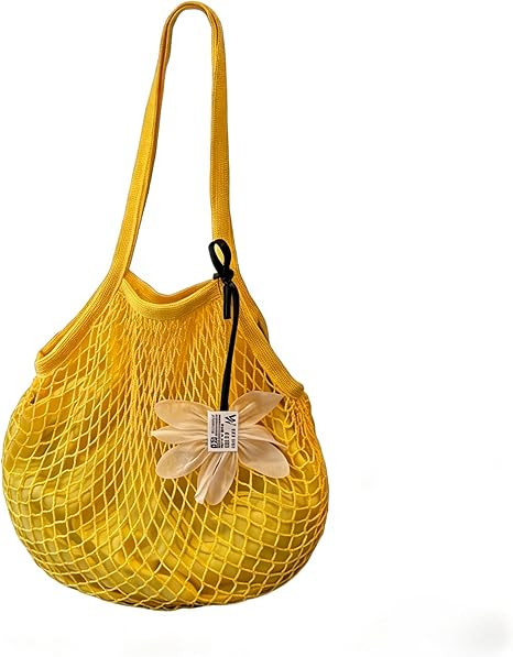 Boho Mesh Tote Bag - Large Capacity Floral Shoulder Bag, Lightweight & Machine Washable for Beach... | Amazon (US)