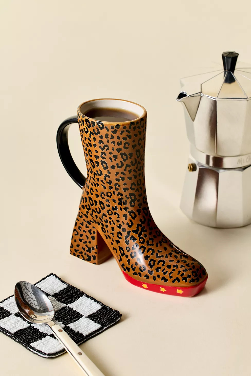 Leopard Print Platform Boot Mug | Urban Outfitters (US and RoW)