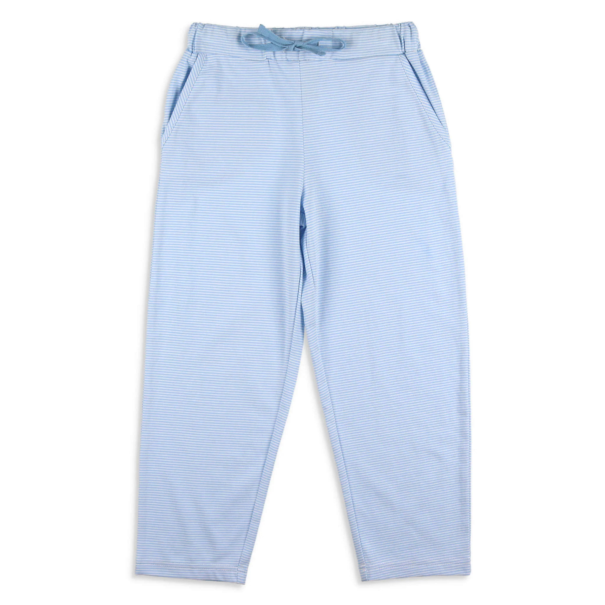 Boys Knit Shrimp Pants - Preppy Blue Stripe - Shrimp and Grits Kids | Shrimp and Grits Kids