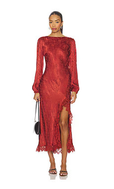 ASTR the Label Ilaria Dress in Rust from Revolve.com | Revolve Clothing (Global)