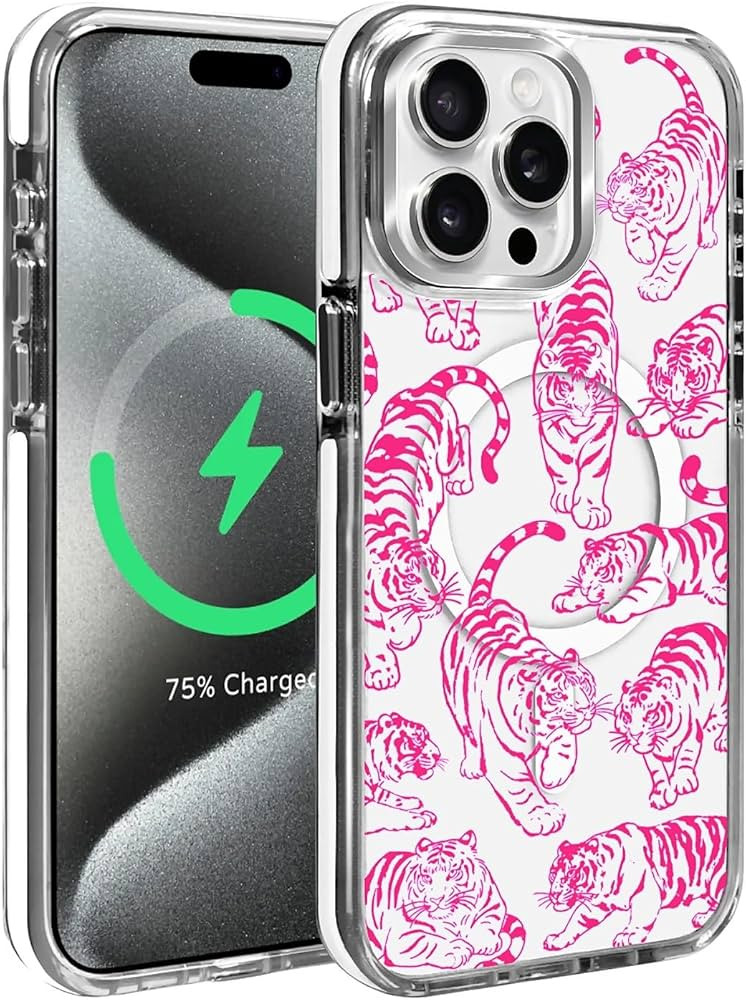 Magnetic for iPhone 15 Pro Max Case, Compatible with MagSafe, Wireless Slim Clear Aesthetic Shock... | Amazon (US)