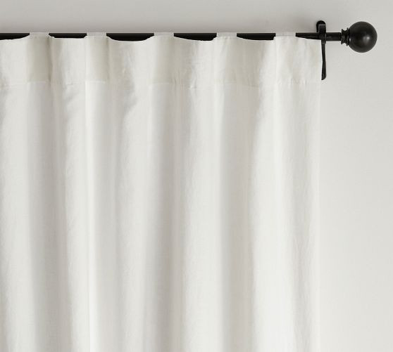 Belgian Flax Linen Blackout Curtain | Pottery Barn (US)