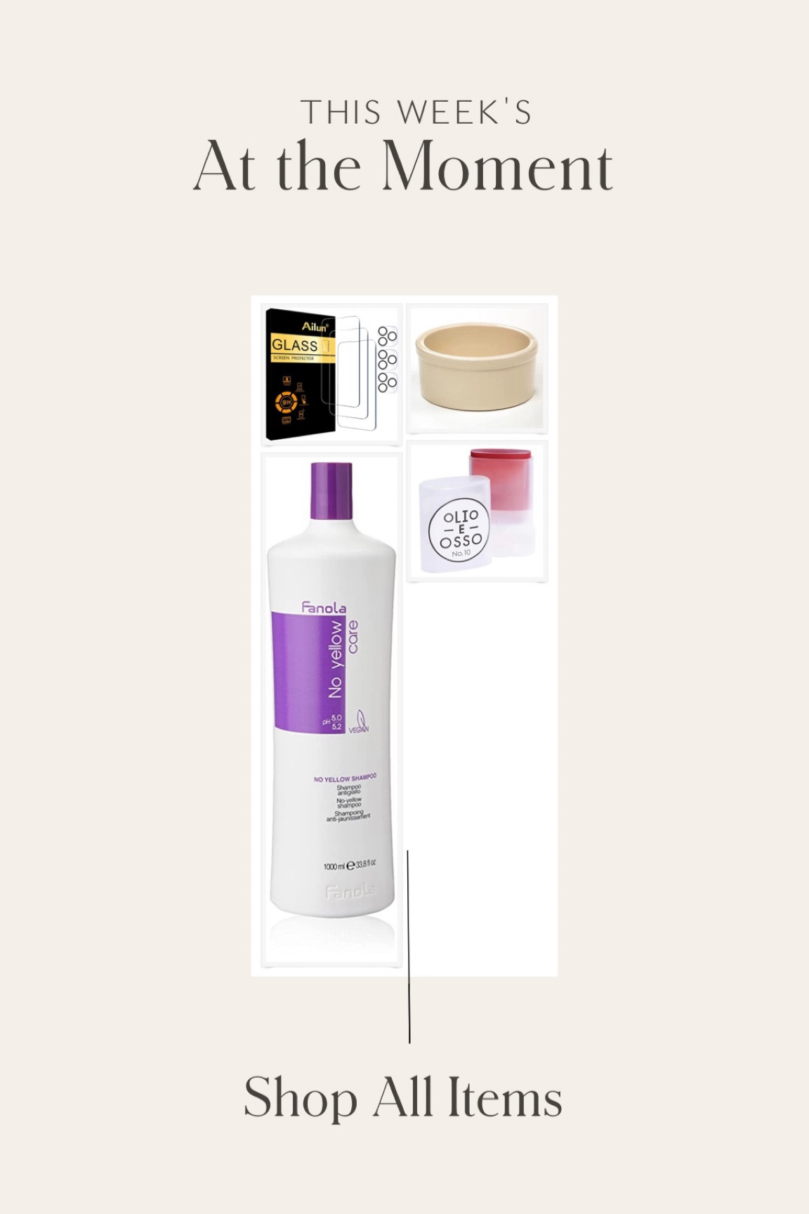 This weeks items that I’m loving at the moment to inspire your home, fashion style, well-being, health and overall lifestyle!
•
•
•
amazon finds, spring decor, neutral style, amazon home, dog bowl, ceramic bowl, screen protector, blush balm, blush stick, purple shampoo, amazon deals 
#LTKSale 

#LTKhome #LTKsalealert