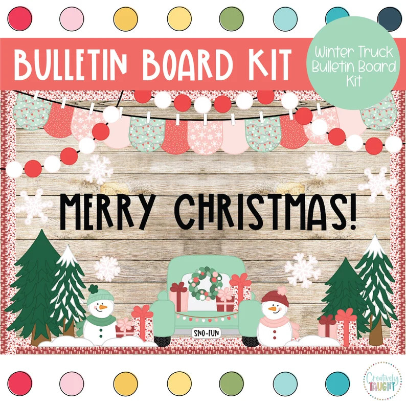 Baby Its Cold Outside Christmas Winter December & January Bulletin Board - Etsy | Etsy (US)