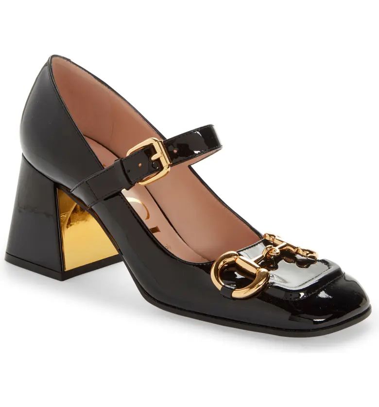 Gucci Horsebit Patent Leather Mary Jane Pump | Nordstrom | Nordstrom