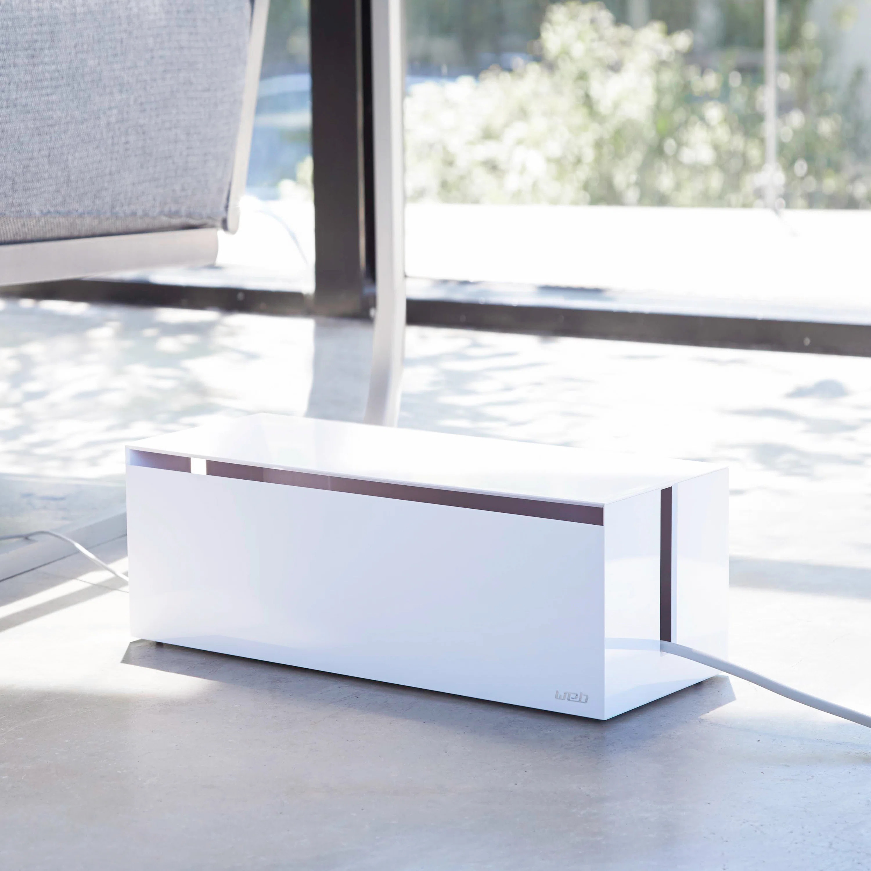 Yamazaki Home Cable Box - Outlet Cord Storage Organizer, Cover Protector, Anti-Slip Rubber Feet | Wayfair North America