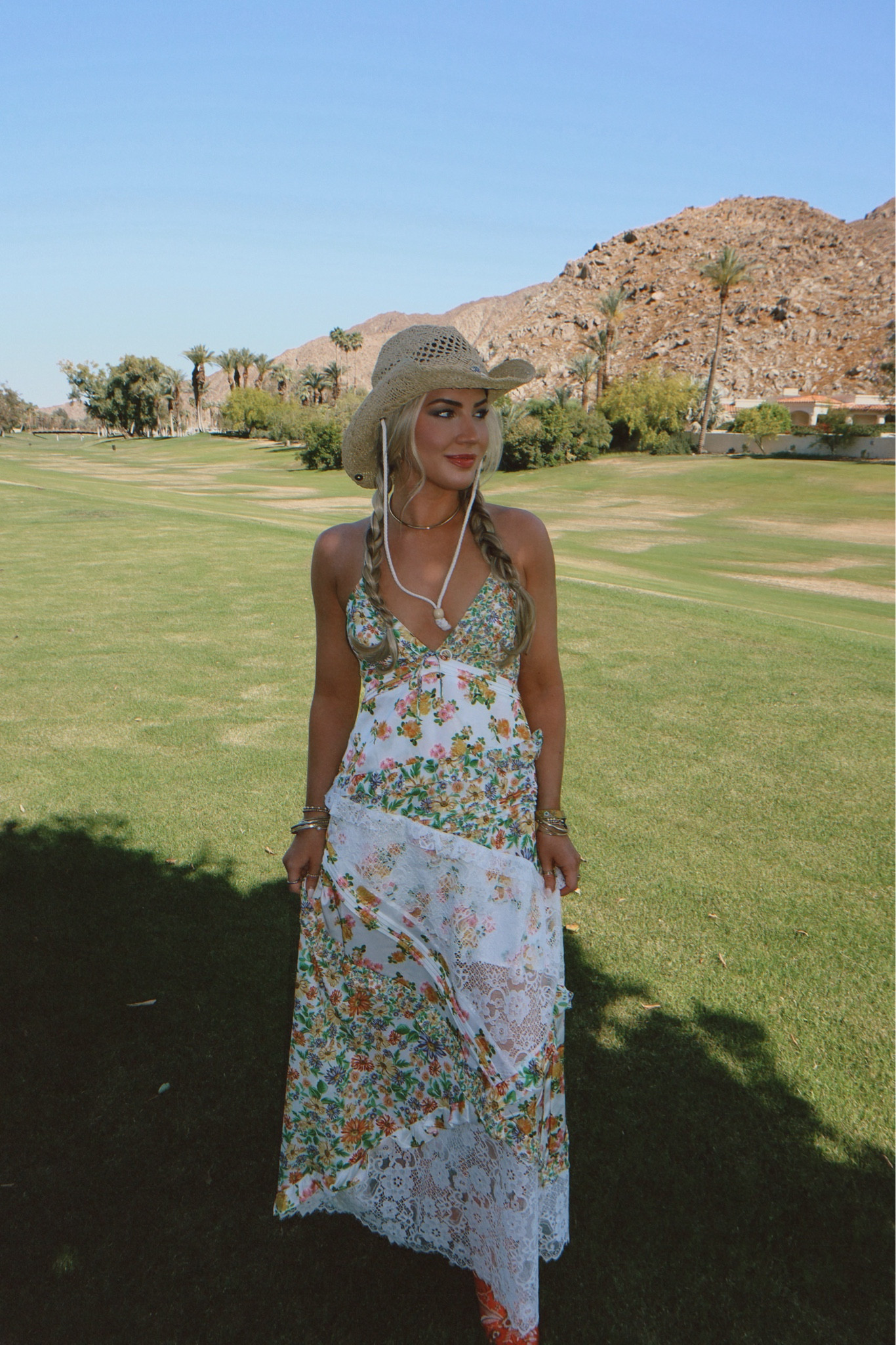 Stagecoach festival outfit day 3🌼🌴 Dress is For Love & Lemons, Jewelry in Sheila Fajl (code OLIVIA saves you 15% off) and Evelyn Moore bracelets! Strawberry cowboy isn’t able to be linked, but I found it at TJ Maxx and the brand is Peter Grimm!💕

#LTKFindsUnder100 #LTKStyleTip #LTKFestival