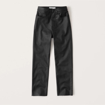 Curve Love Ultra High Rise Ankle Straight Jeans | Abercrombie & Fitch (US)