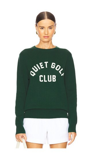 Quiet Golf Qgc Jaquard Sweater in Green. - size S | Revolve Clothing (Global)
