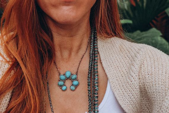 Horseshoe Turquoise Necklace | Etsy (US)