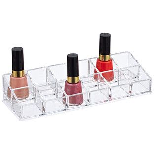 12-Section Acrylic Nail Polish Riser | The Container Store