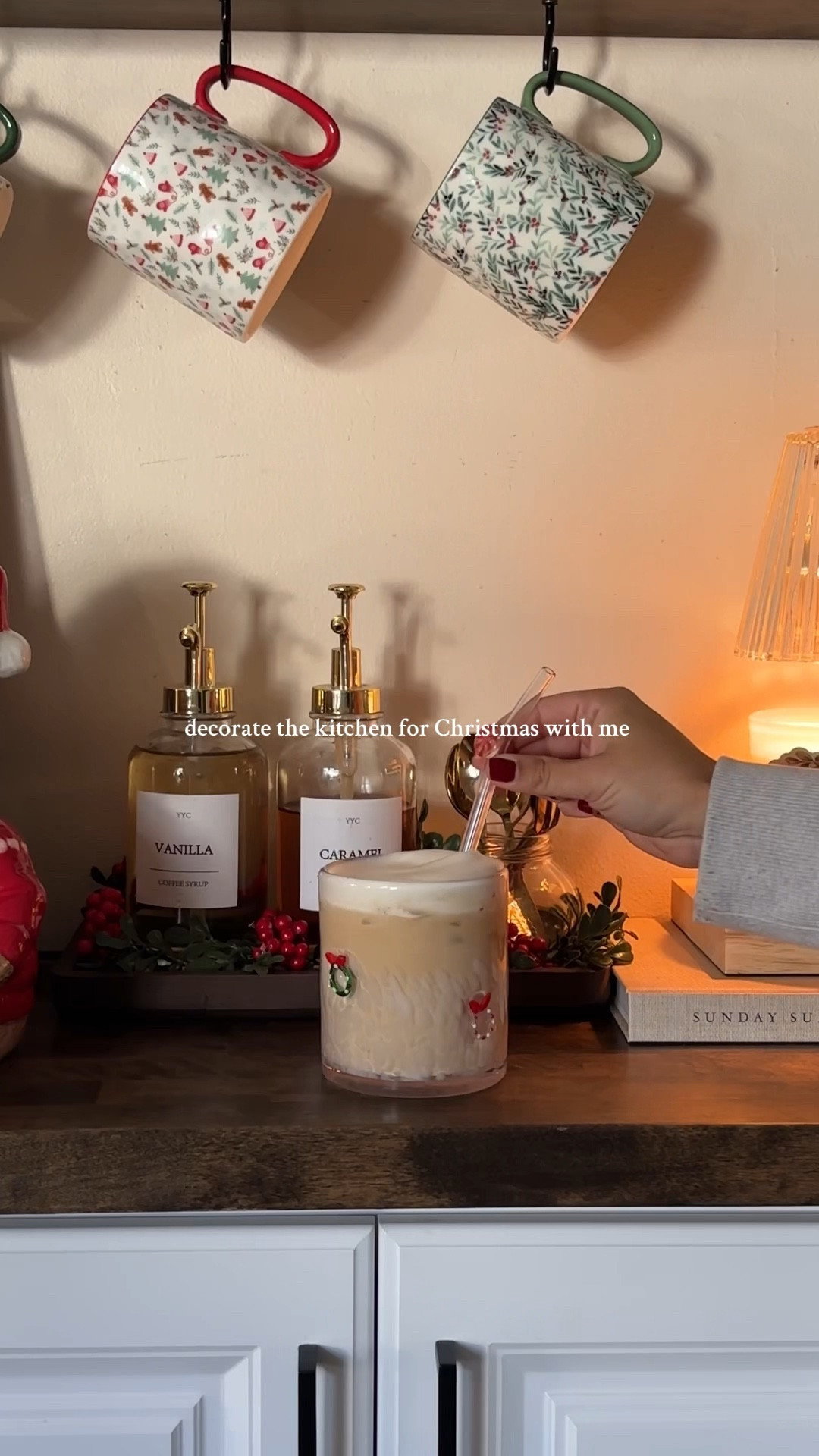 Bringing traditional Christmas into the kitchen 🎄
Lots of classic reds and greens with trees, bows, and candles to tie it all together.

Small kitchen, Christmas kitchen styling, Christmas inspo, Christmas decor, traditional Christmas decor, small home inspo 

#LTKHome #LTKHoliday #LTKFindsUnder50