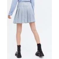 Blue Dogtooth Bouclé Mini Tennis Skirt New Look | New Look (UK)