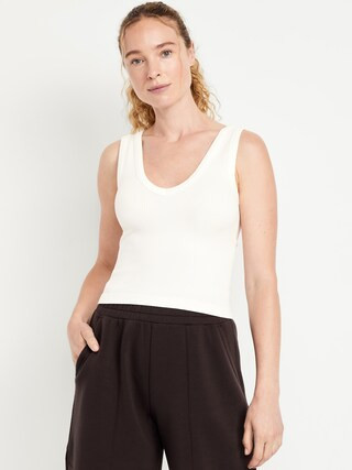 Exhale Seamless Fitted Rib Tank | Old Navy (US)