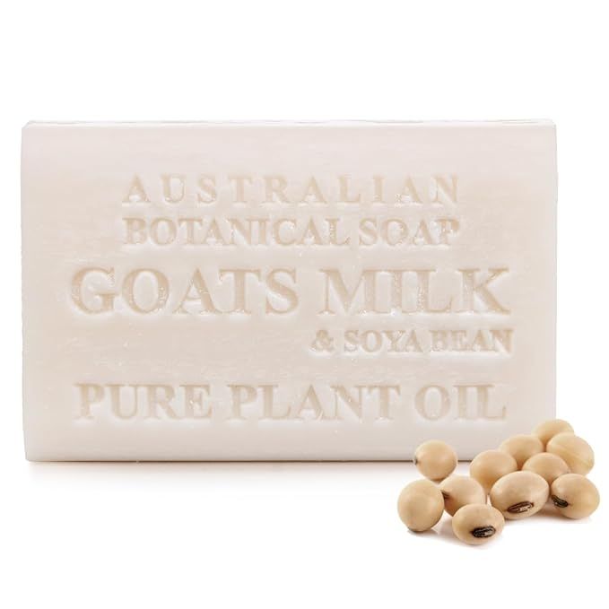 Australian Botanical Soap - Goat Milk Soap Bars w/Soya Bean - Triple Milled, Long Lasting, Natura... | Amazon (US)