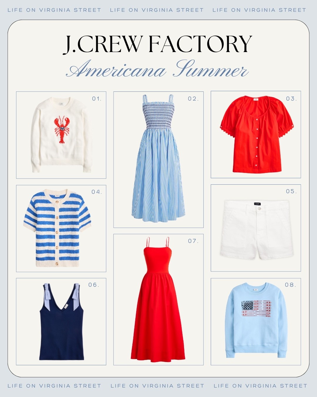 J.Crew factory Americana summer 🙌🏻🙌🏻

#LTKdayinmylife #LTKootd #LTKSeasonal