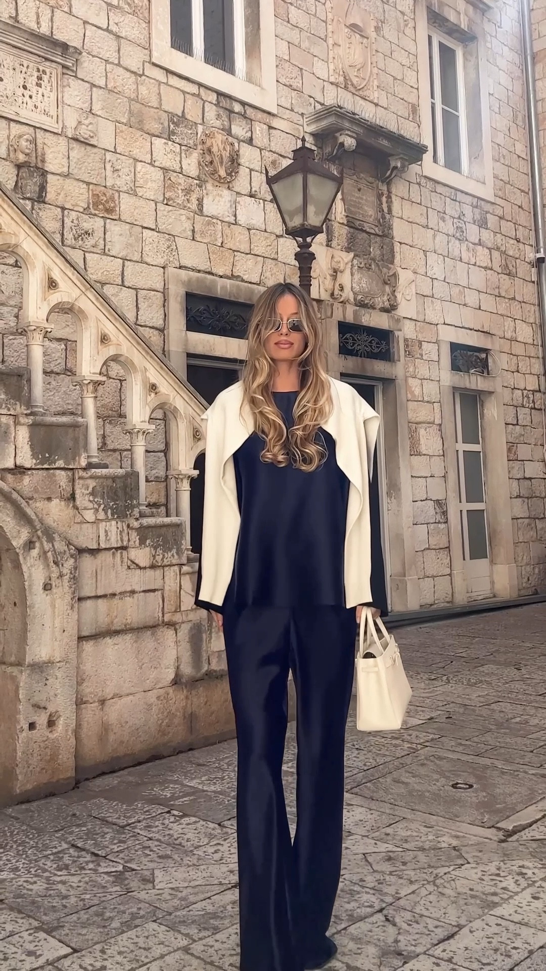 Use "LS20OFF" for 20% off. I am 168cm and wearing size XS in top and 4 in pants.

Elegant outfit, minimal style, silk pants, silk top, navy blue, classy style, old money outfits

#LTKSeasonal #LTKTravel #LTKautumn