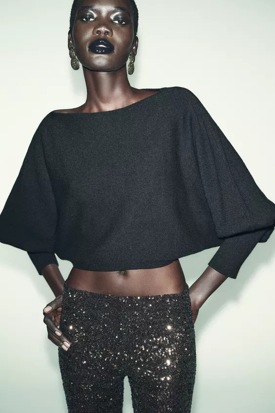 SHORT PUFF SLEEVE KNIT JUMPER | Zara Canada