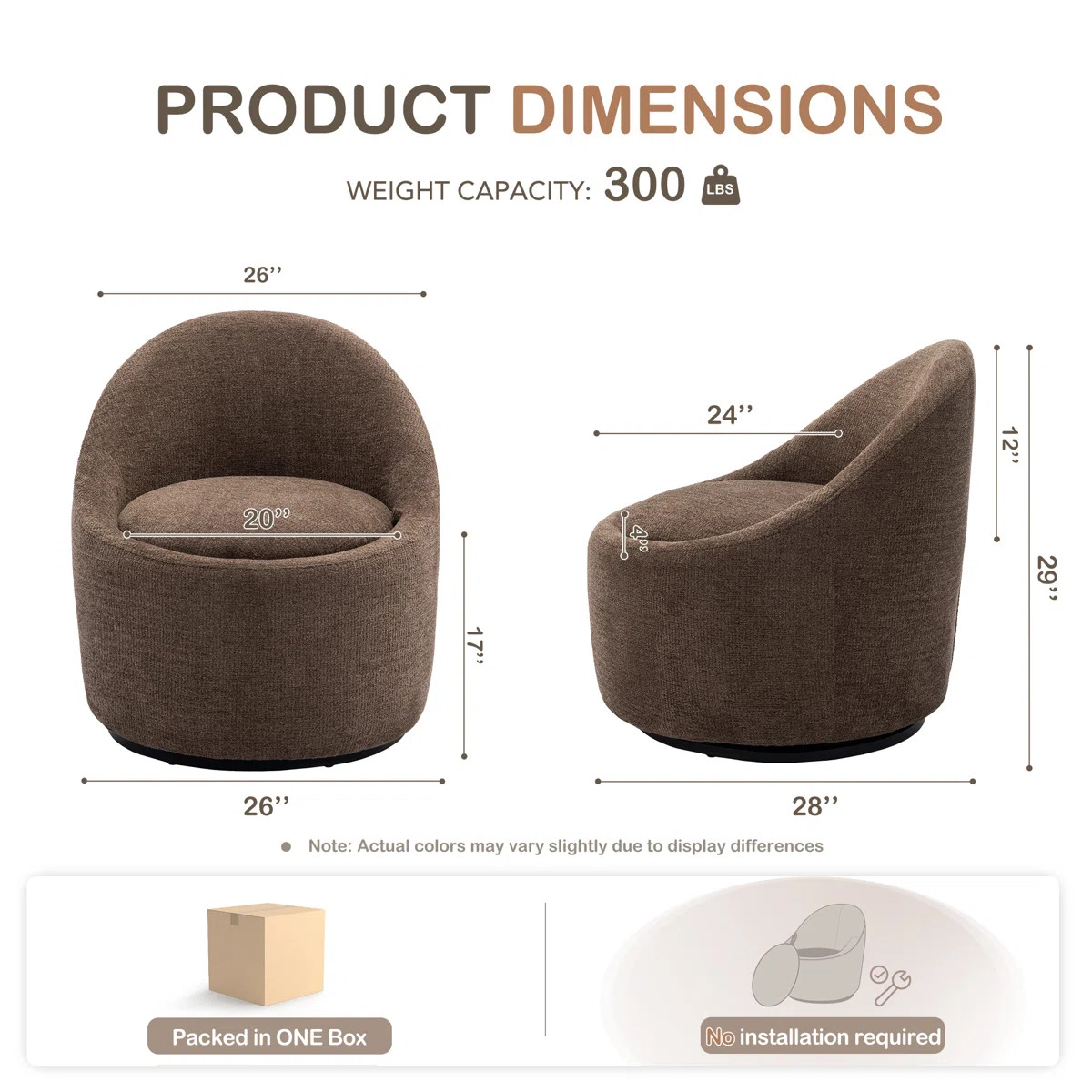 Lawandra Modern Upholstered Swivel Barrel Chair | Wayfair North America