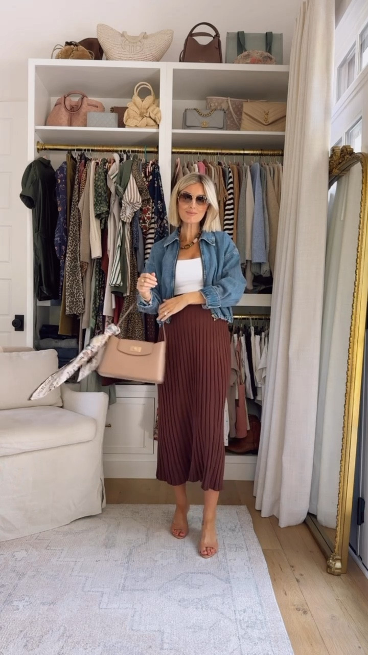 Such a cute fall look 💕 wearing XS in the jacket & M in the skirt. 

Loverly Grey, Target find, pleated skirt, fall fashion, fall outfit ideas 

#LTKSeasonal #LTKStyleTip #LTKFindsUnder50