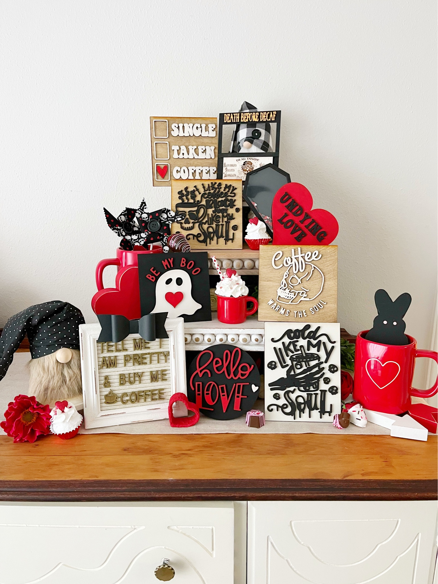 Coffee really has my heart this Valentine’s Day, anyone else?

#valloweendaydecor 
#valloween #valloweendecor #darkvalentine 
#tieredtray #tieredtraysandholidays #tieredtraydecor #tieredtraysaremyjam #tieredtraysofinstagram #tieredtraystyling #tieredtraytalk #valentinesday #valentinedaytieredtray #valentinestieredtray #tieredtrayloves #tieredtraydisplay  #valentinesdecor #etsy #valentinesideas #tieredtrayinspiration 

Valentine’s Day decor
Love letter decor
Heart decor
Coffee bar
Coffee decor

#LTKhome #LTKFind #LTKSeasonal