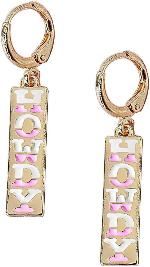 Amazon.com: MOEPAPA Dangle Drop Western Cowboy Girls Boot Earrings (White): Clothing, Shoes & Jew... | Amazon (US)