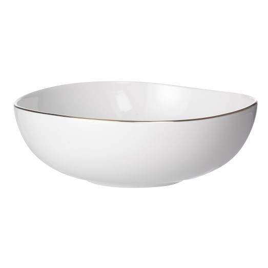 Organic Shaped Small Bowls (Set of 4) - Gold Rimmed | West Elm (US)