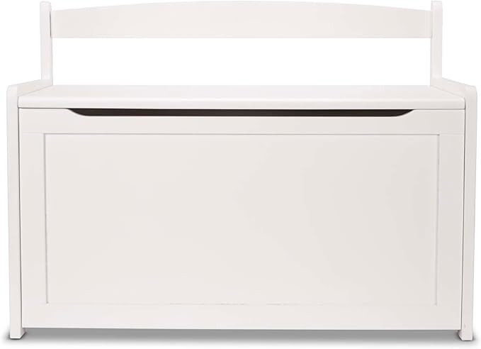 Melissa & Doug Wooden Toy Chest - White Furniture for Playroom - Kids Toy Box, Wooden Storage Org... | Amazon (US)