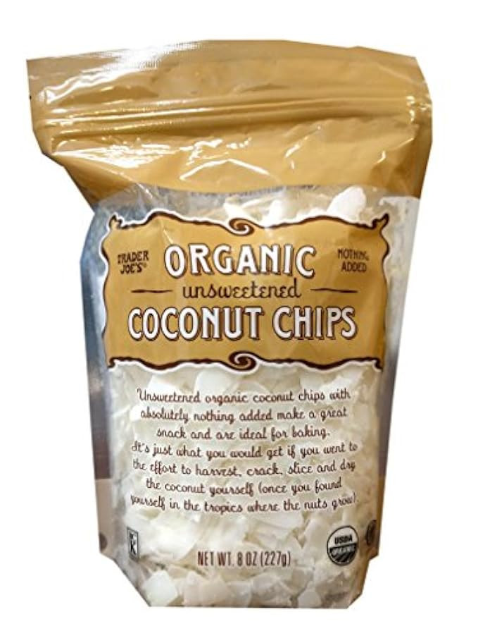 Trader Joe's Organic Unsweetened Coconut Chips (Pack of 1) | Amazon (US)