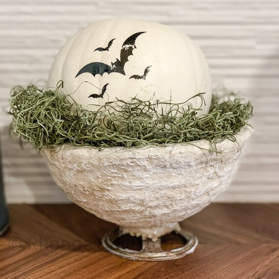 Small Paper Mache Bowl\Farmhouse Paper Bowl\Farmhouse Decor\Wedding Gift\Table Centerpiece\Shabby... | Etsy (US)