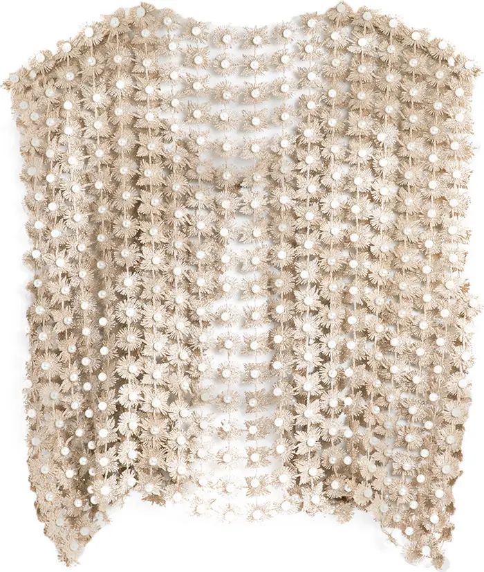 Imitation Pearl & Starburst Lace Cardigan | Nordstrom Rack