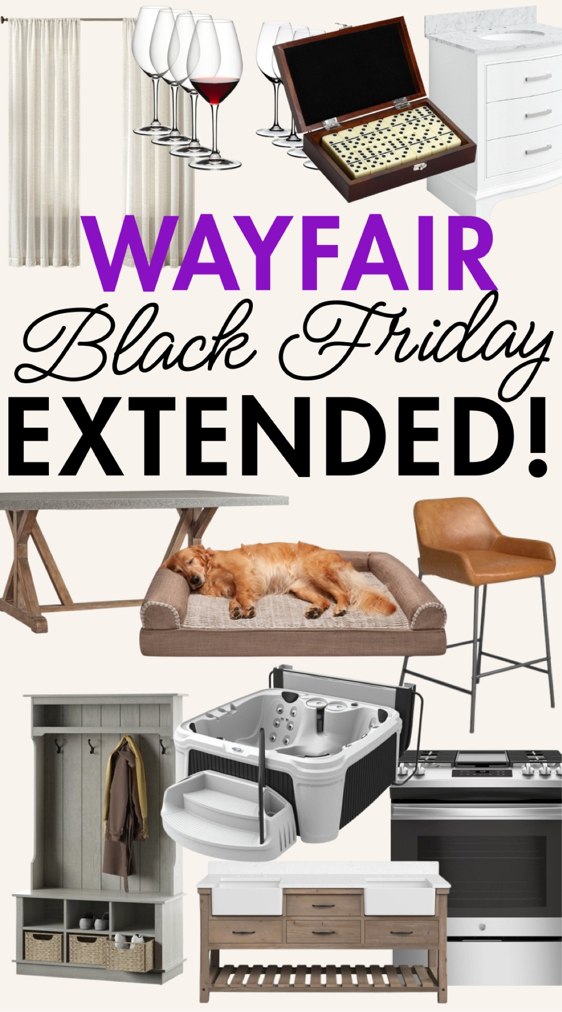 #ad Missed out on @Wayfair’s Black Friday sales? No problem! Wayfair is extending their Black Friday sales from 11/30 to 12/1! Get free sitewide shipping and up to 80% off! #Wayfair #WayfairPartner #onlyatWayfair #PaidLink

#LTKHome #LTKGiftGuide #LTKCyberWeek