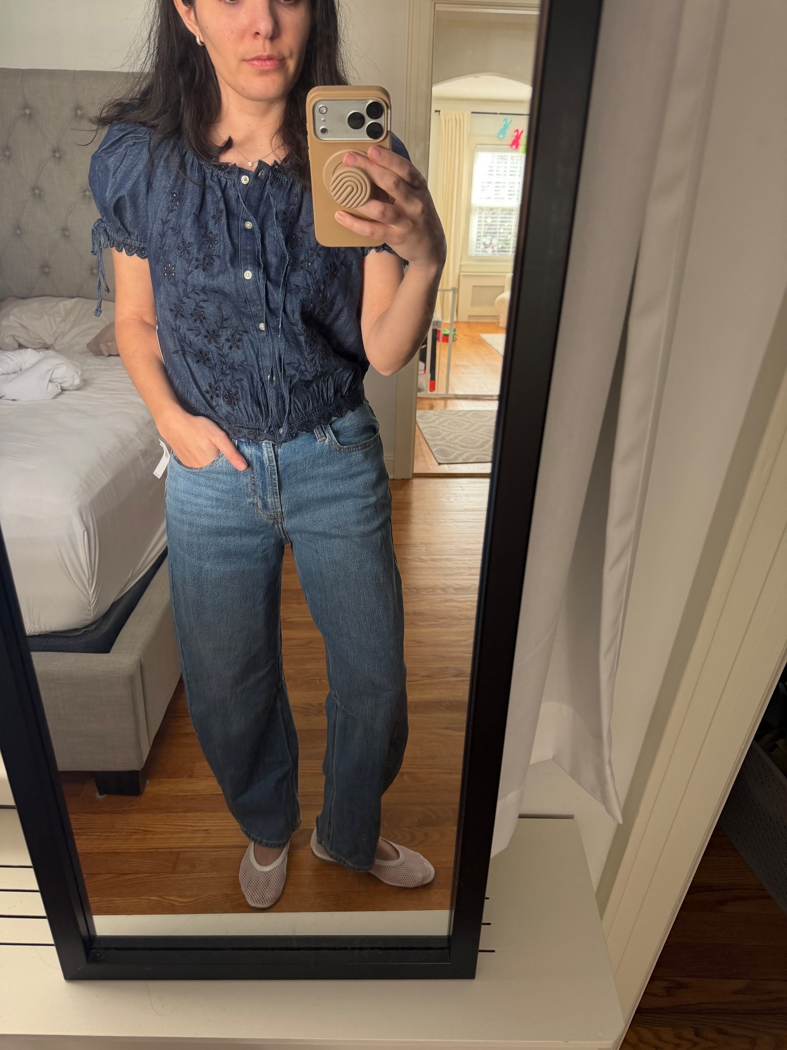 Easter outfit
Skirt
Chambray
Denim
Blouse
Top
Spring
Barrel jeans
Mesh flats

#LTKWorkwear #LTKOver40