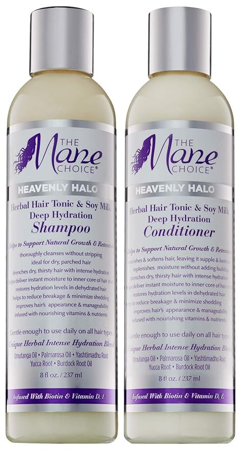 THE MANE CHOICE - Heavenly Halo Herbal Hair Tonic & Soy Milk Deep Hydration Shampoo and Condition... | Amazon (US)