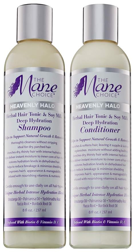 THE MANE CHOICE - Heavenly Halo Herbal Hair Tonic & Soy Milk Deep Hydration Shampoo and Condition... | Amazon (US)