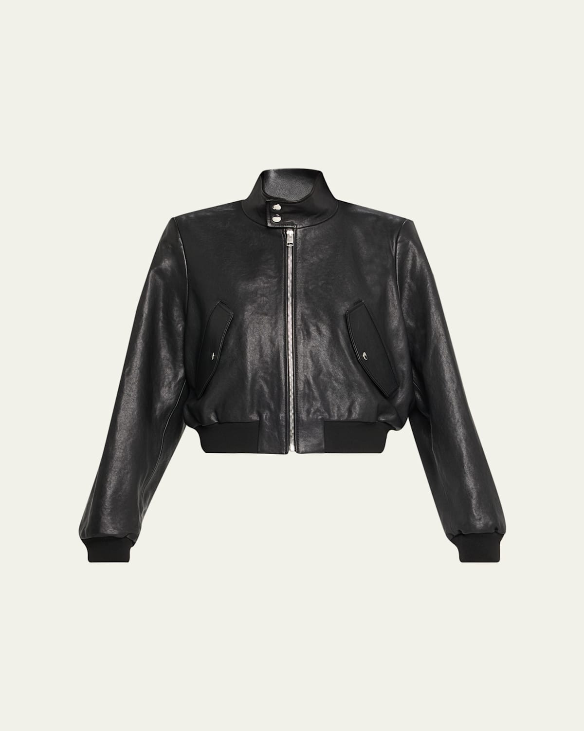 The Leather Harrington Bomber Jacket | Bergdorf Goodman