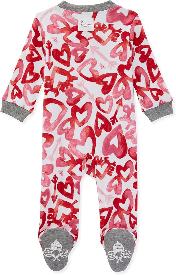 Burt's Bees Baby Baby Girls' Sleep and Play Pajamas, 100% Organic Cotton One-Piece Romper Jumpsui... | Amazon (US)