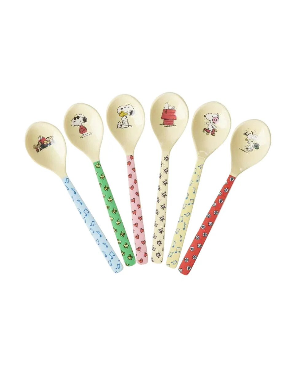 Melamine Teaspoon - Snoopy...Set of 6 Spoons - | Maisonette