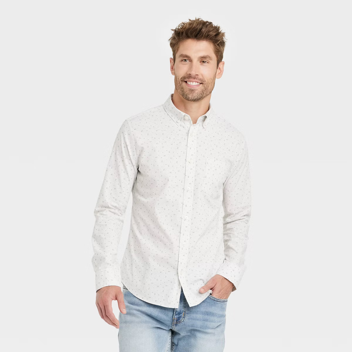 Men's Every Wear Long Sleeve Button-Down Shirt - Goodfellow & Co™ | Target