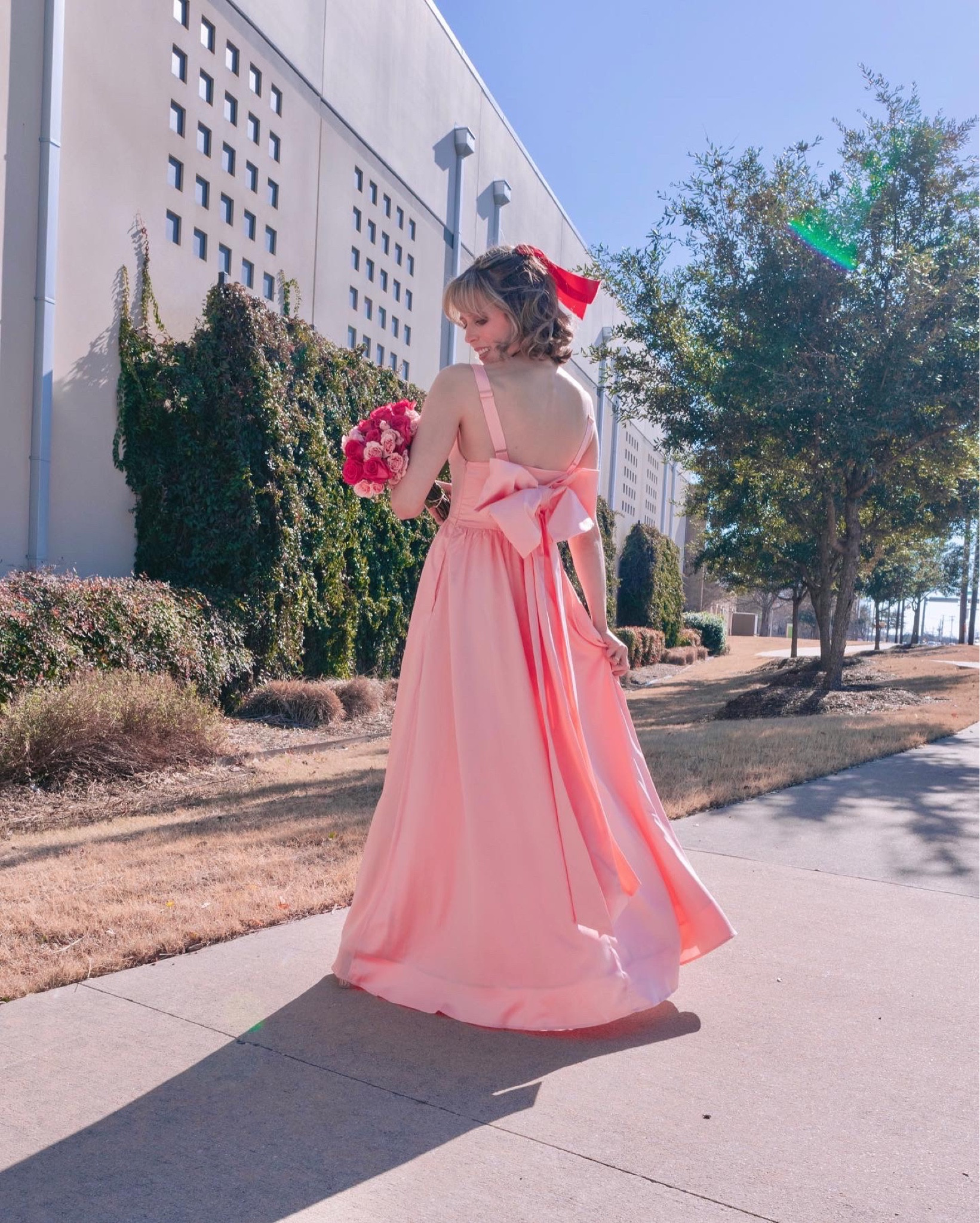 Valentine’s Day dress, wedding guest dress, pink maxi dress, wedding guest dress, bow dress, bow back dress

#LTKstyletip #LTKsalealert #LTKunder100