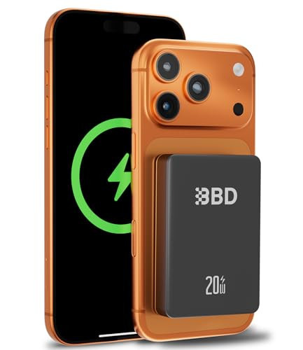 BBD Magsafe Portable Charger,10000mAh Magnetic Power Bank Fast Charging PD 20w with USB C Cable,Slim Magsafe Battery Pack Travel Essential,Wireless Power Bank for iphone 17/16/15/14/13/12 Series 1Pack | Amazon (US)